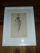 PORTRET KOBIETA -OBRAZ RYSUNEK- PIN-UP GIRL -J.P Bozzet- USA 1950 (Dior) #2