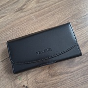 Skórzana kabura na pasek czarna nowa etui pokrowiec futerał case