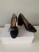 Furla czarne zamsz 37