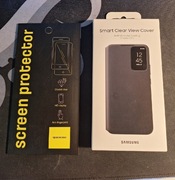 Etui Smart Clear View do Galaxy S22+ z szkłem hartowanym