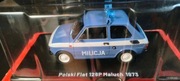 POLSKI FIAT 126p MILICJA 1973, MALUCH, skala 1/24, Hachette 