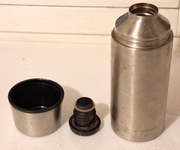 Termos metalowy 22cm mały kubek termiczny na herbatę i napoje