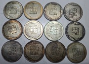 6 Monety srebrne 200 zł XXX PRL MAPKA 1974 srebro 12szt