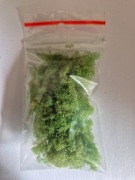 Posypka modelarska ciemno zielona na krzewy drzewka