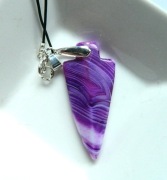 Grot strzały, oryginalny wisiorek z agatu, unisex