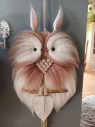 Sowa makrama, 38 cm x 70 cm