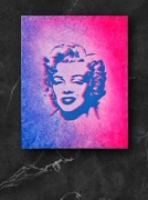 Marilyn Monroe Pop Art, Efekt Holo nowoczesny obraz glamour do salonu 40x50