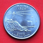 25 Centów 2003 D  r -     USA  Maine    stan !!