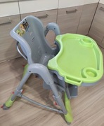 Krzesełko do karmienia z płozami do bujania, regulowane tacka stolik