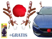 Świecące Rogi Renifera + nos, Świąteczna Dekoracja