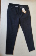 Revolutionrace Valley High-waist Jeansy Damskie Dark Blue XXL