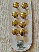 Uchwyty do mebli złote gałki meblowe