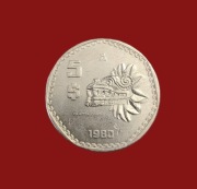 Moneta 5 peso 1980, Meksyk