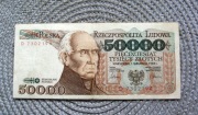 Polska 50000 zł - 1989r - Seria D - Staszic