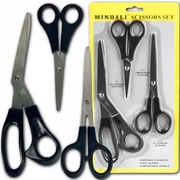 nożyczki zestaw nożyczek uniwersalne szkole biurowe wytrzymałe ostre 3szt