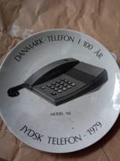 Talerz ozdobny Telefon 76E. z okazji 100-lecia telefonii w Danii 1979 r