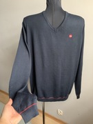 Mammut sweter granatowy męski 50 % merino XL XXL