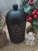 ozdoba świąteczna czarny KLOSZ SZKLANY z napisem UNIKALNY LOFT