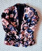 Elegancki żakiet w kwiaty Atmosphere 36 S taliowany boho print