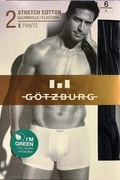 BOKSERKI MĘSKIE Gotzburg czarne/prążki z NIEMIEC WYSOKA JAKOŚĆ 2 Pary L
