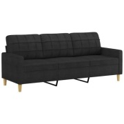Sofa 3-osobowa czarna