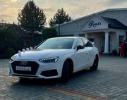 Auto samochód do ślubu białe AUDI A4 B9 biała limuzyna do ślubu