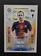 Match Attax 2025/26 ANDRES INIESTA nr.350 CUP CHAMPION ( Barcelona )