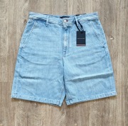 Nowe szorty jeansowe Tommy Hilfiger z lnem W32