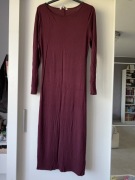 Sukienka bordowa basic New Look 40 42