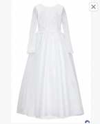 Sukienka Komunia 152 tiul koraliki