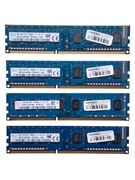4x 4GB DDR3 1600MHz PC3-12800U SK hynix – 16GB komplet