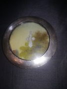 Prawosławny krzyżyk w srebrnej ramce XXw