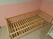 Łóżko drewniane Luletto Basic Alto + materac fizjomommy 180x80