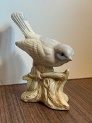 Ładna Porcelanowa figurka ptaka na gałęzi ptak