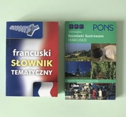 Zestaw książek do nauki języka francuskiego Pons słownik i rozmówki nauka