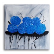 Obraz akryl, Hortensje, do salonu, biura 60x60