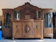 stary 100 letni PAŁACOWY kredens Antyk 311cm szeroki 241cm wysokość !!