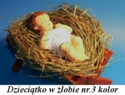 Dzieciątko w żłobie, jezusek na sianie, figurka,sianko