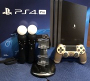 Playstation 4 + 2 pady + vr/inne + 17 gier