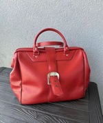 Czerwona torebka torba retro vintage PRL