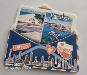 Magnes na lodówkę drewniany MDF ŁEBA Morze Bałtyckie Bałtyk(17) 