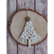 Choinka  z makramy rękodzieło 