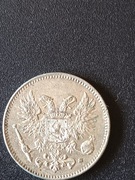 FINLANDIA MIKOŁAJ II 50 PENNIA 1917 