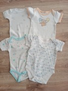 4 x Body krótki rękaw rozm.56/68