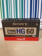 Nowa kaseta sony Video8  HG60 METAL P5-60HG do kamer made in japan