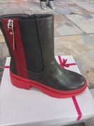 Botki krótkie damskie nie ocieplane na zamek.