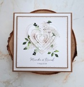 Personalizowana kartka ślubna, handmade