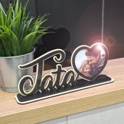 Drewniana ramka na zdjęcie - DZIEŃ OJCA + WŁASNE ZDJĘCIE