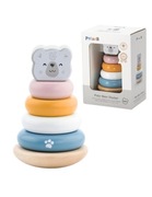 Drewniana Piramidka edukacyjna - Miś Polarny