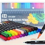 Zestaw markerów akwarelowych DUAL TIP – 24 kolory